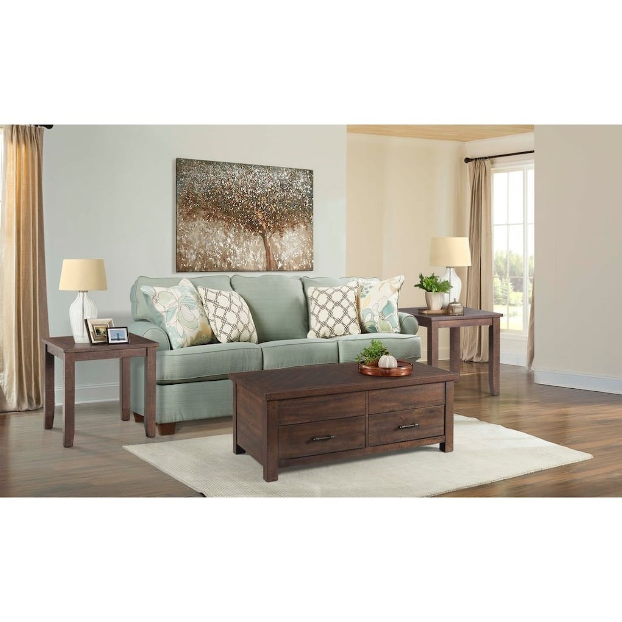 Elements International Jax Coffee Table with Lift Top