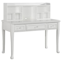 3-Drawer Desk with 7-Shelf Hutch