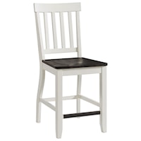 Two-Tone Counter Height Side Chair