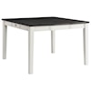 Elements International Kayla Two-Tone Counter Height Dining Table