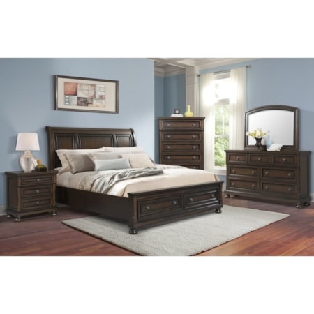Dresser and Mirror Set