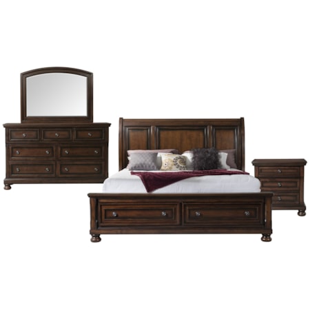 King Storage 4PC Bedroom Set