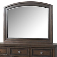 Mirror with Rich Walnut Wood Frame