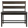 Elements Mango Upholstered Counter Bench