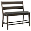 Elements Mango Upholstered Counter Bench