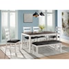 Elements Martin Dining Table Set with Bench