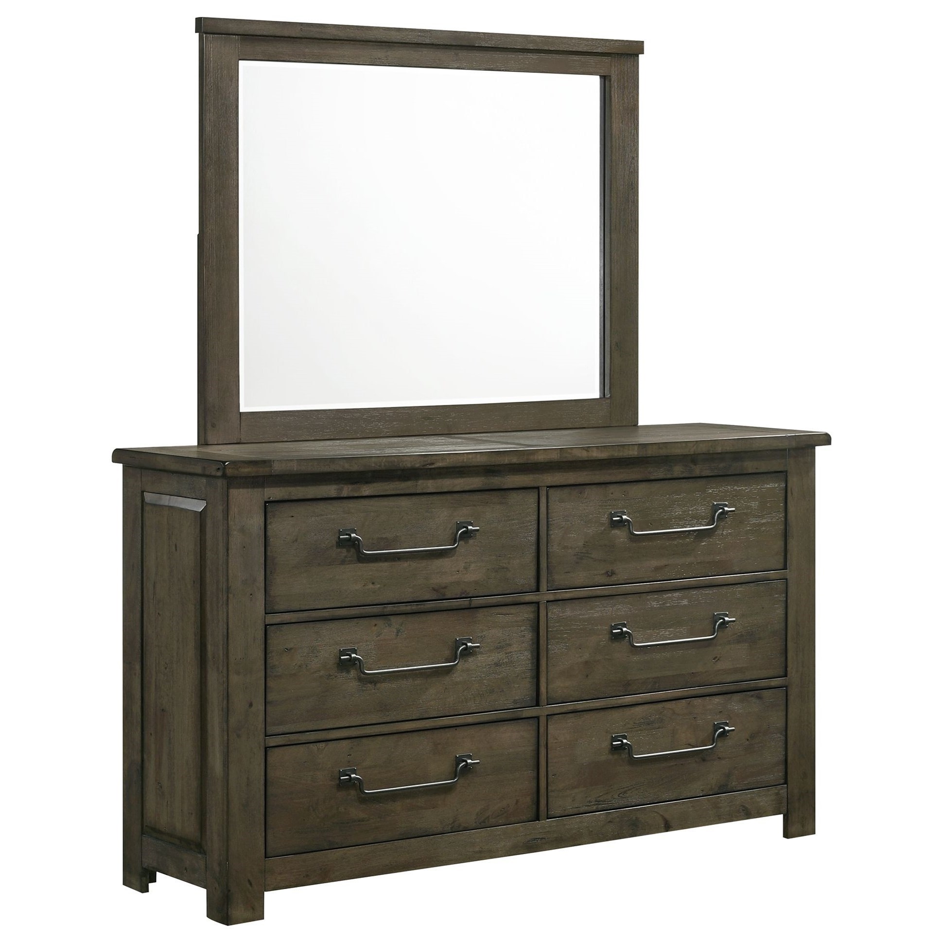 Elements International Maverick Dresser and Mirror Set