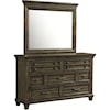 Elements International McCabe Dresser and Mirror Set