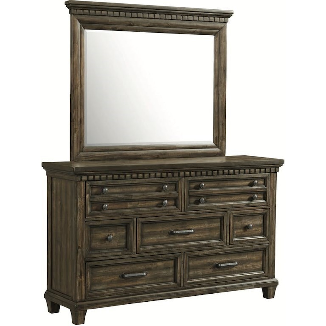 Elements International McCabe Dresser and Mirror Set