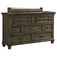 Traditional Dresser with Hidden Drawers