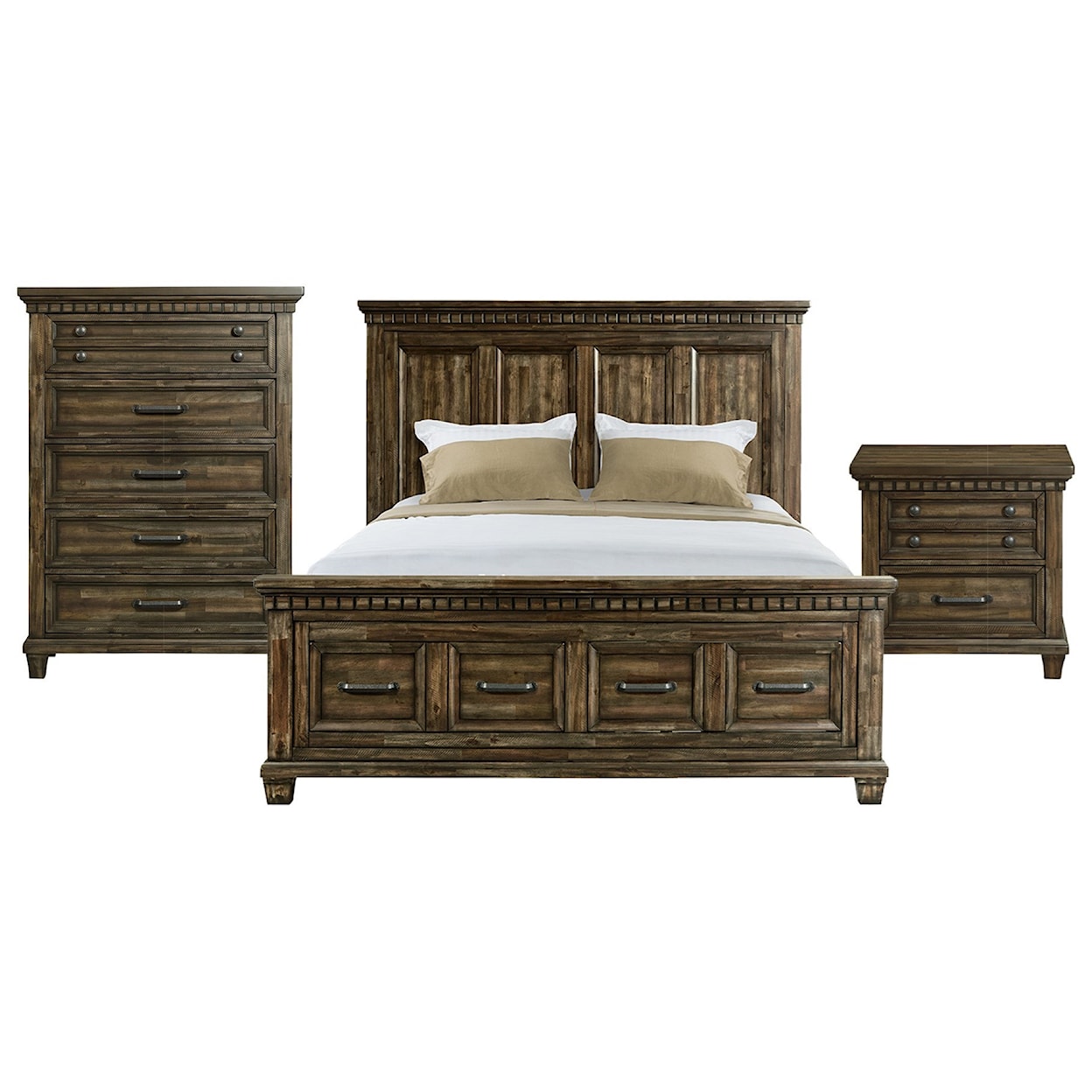 Elements International McCabe King Bedroom Group