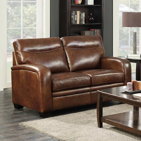 Loveseat with Low-Profile Arms