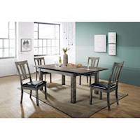 Rustic 5-Piece Dining Set