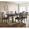 Elements International Nathan 7-Piece Dining Room Table Set
