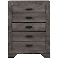 Rustic Chest with Five Drawers