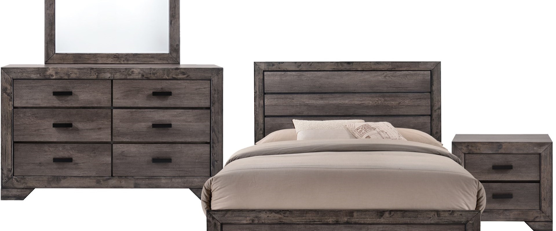 Rustic 4-Piece King Bedroom Set