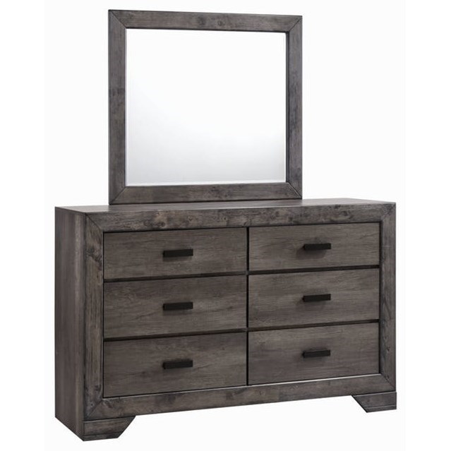 Dresser and Mirror Set
