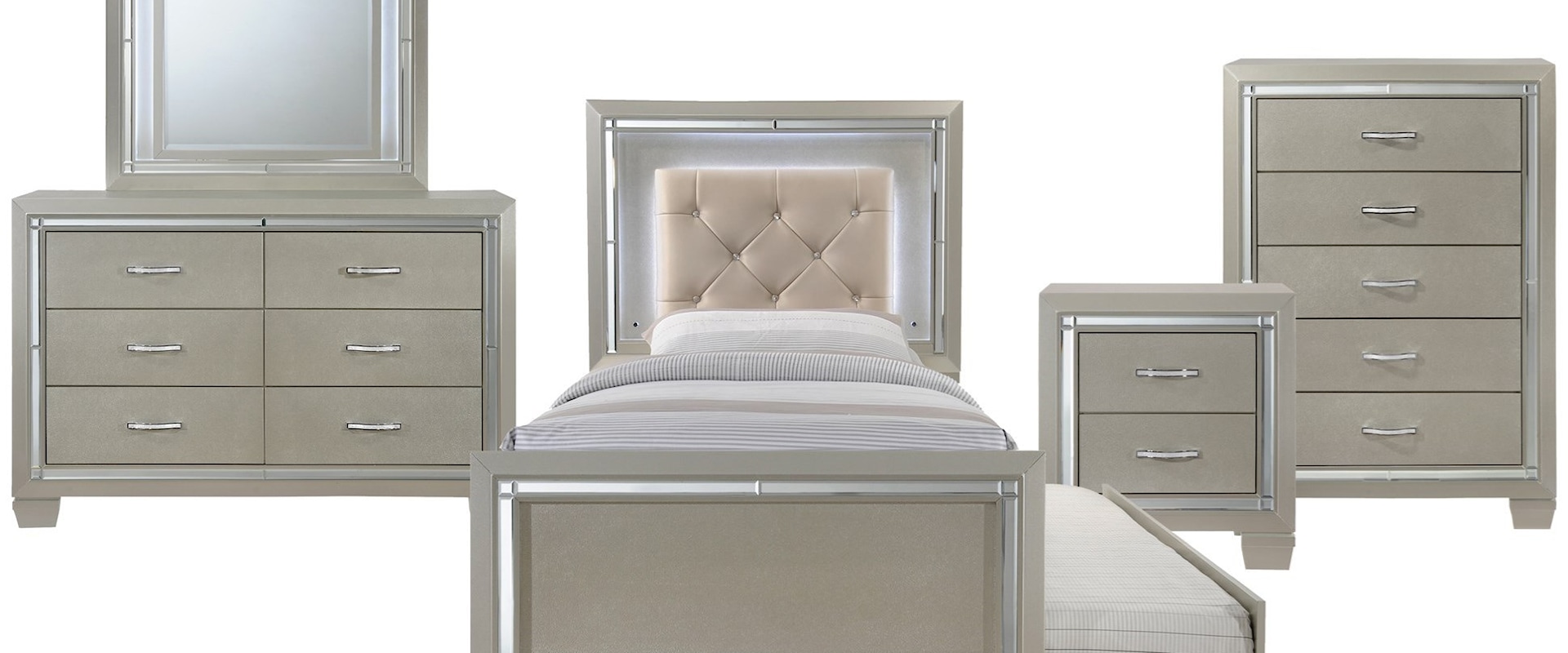 Twin 5-Piece Trundle Bedroom Group