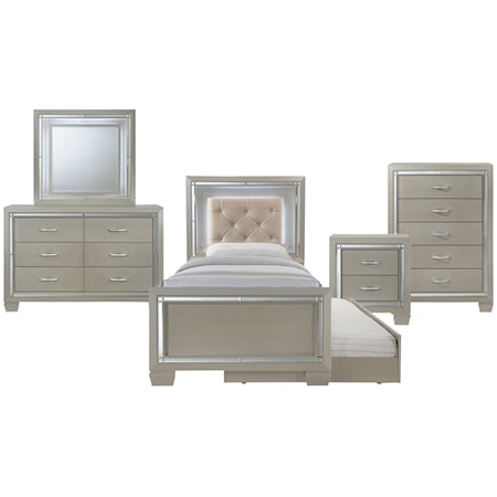 Twin 5-Piece Trundle Bedroom Group