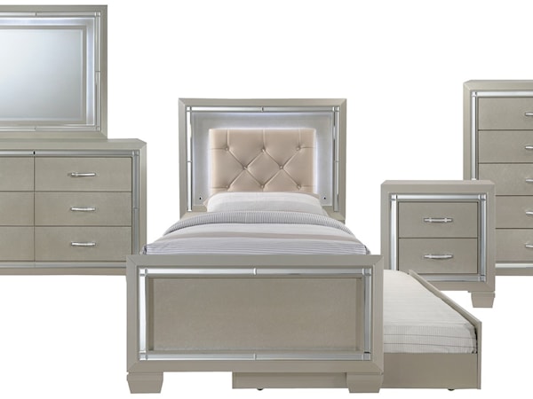 Twin 5-Piece Trundle Bedroom Group