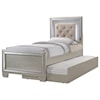 Elements Platinum Twin 5-Piece Trundle Bedroom Group