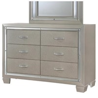 Glamorous Six Drawer Dresser