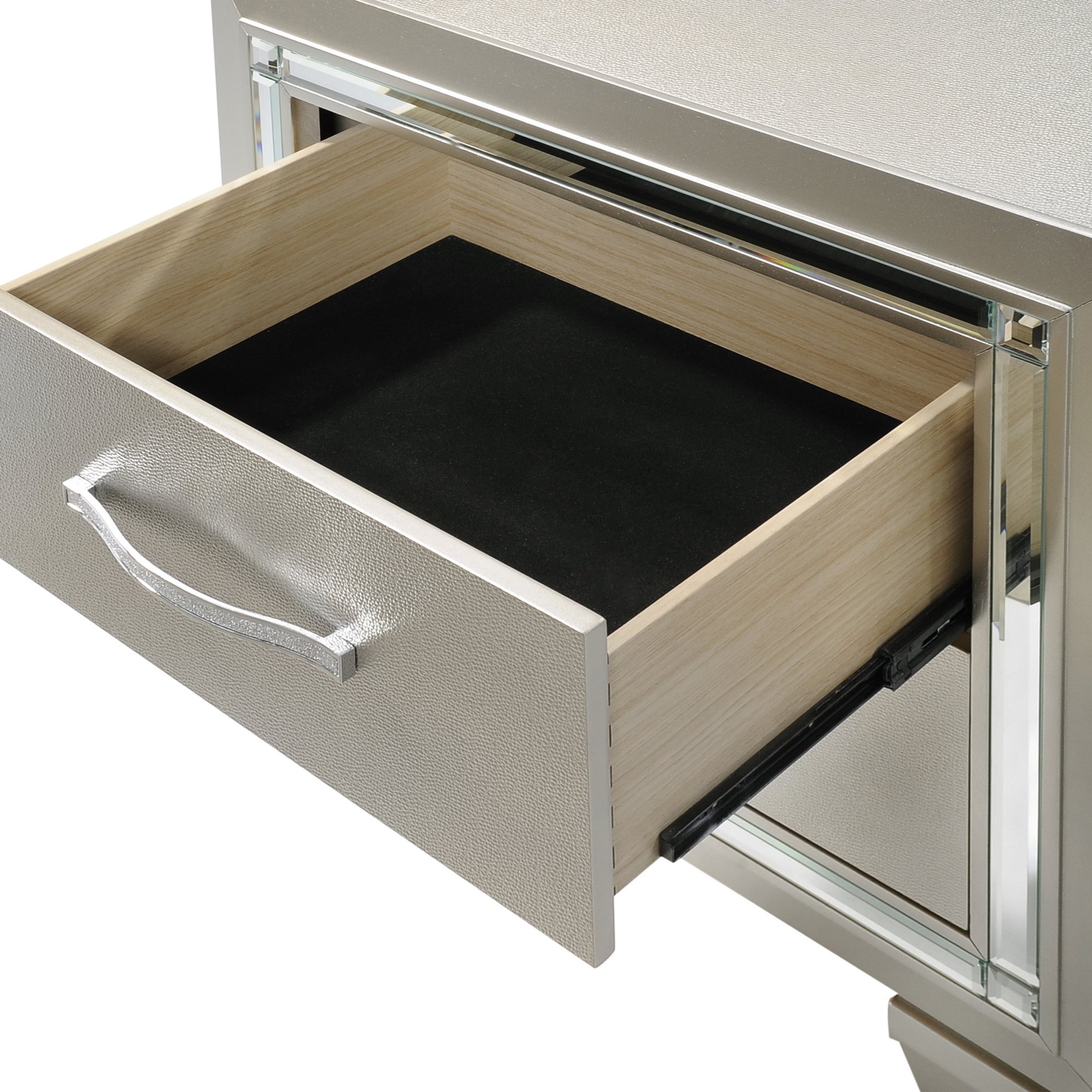 Elements International Platinum Full 3-Piece  Bedroom Group