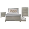 Elements Platinum Full 3-Piece Trundle Bedroom Group