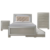 Full 3-Piece Trundle Bedroom Group