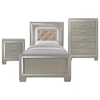 Elements Platinum Twin 3-Piece  Bedroom Group