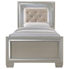 Elements International Platinum Twin 3-Piece  Bedroom Group