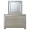 Elements International Platinum Twin 5-Piece Bedroom Group