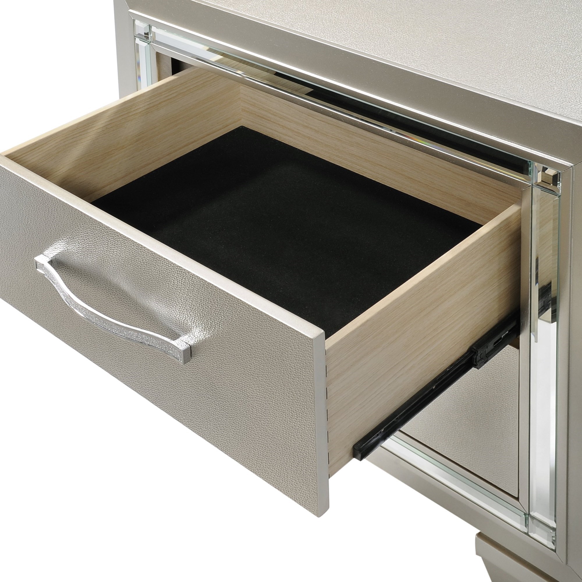 Elements International Platinum Twin 6-Piece Bedroom Group