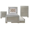 Elements Platinum Twin 3-Piece Trundle Bedroom Group