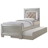 Elements Platinum Twin 3-Piece Trundle Bedroom Group