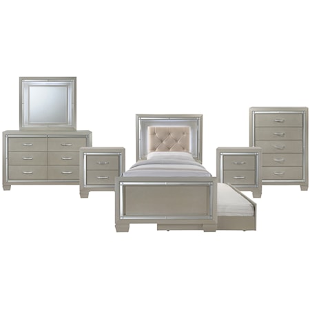 Twin 6-Piece Trundle Bedroom Group