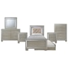 Elements Platinum Twin 6-Piece Trundle Bedroom Group