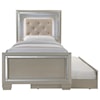 Elements International Platinum Twin 6-Piece Trundle Bedroom Group