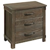 Elements International Yellowstone YELLOWSTONE DARK BROWN NIGHTSTAND | WITH USB