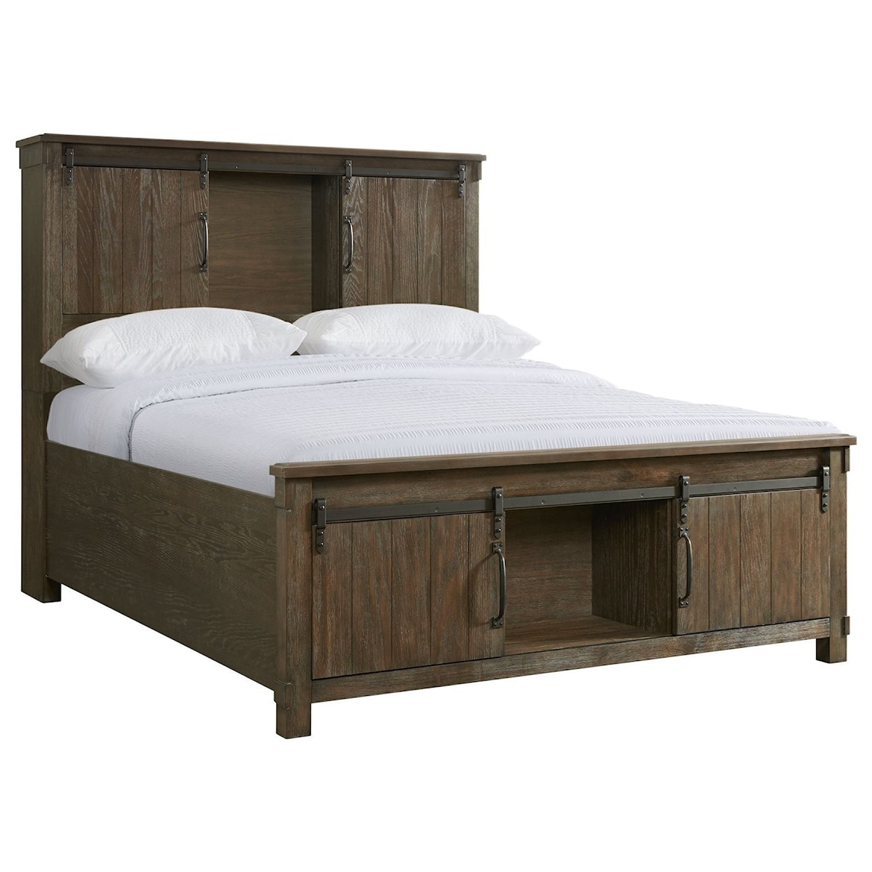 Elements International Scott Queen Bed with Storage