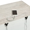 Elements International Yellowstone YELLOWSTONE WHITE NIGHTSTAND | WITH USB