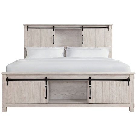 Modern Farmhouse King Bed with Storage