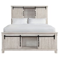 Modern Farmhouse Queen Bed with Storage