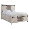 Elements International Yellowstone YELLOWSTONE WHITE QUEEN BED WITH | STORAGE