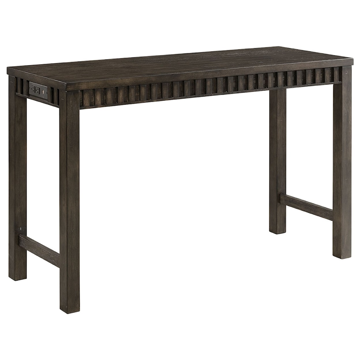 Elements International Shelter Bay Counter Height Multipurpose Bar Table Set