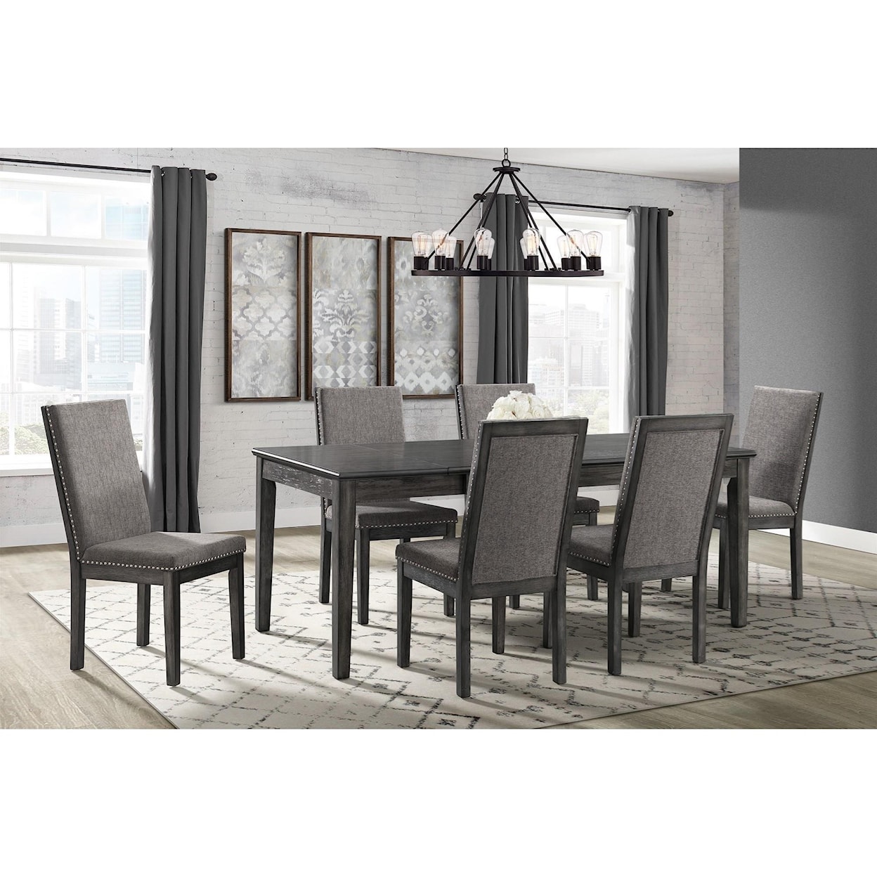 Elements International South Paw 7-Piece Dining Set