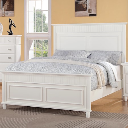 Queen Panel Wood Bed