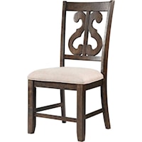 Scroll Back Dining Side Chair
