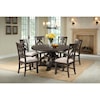 Elements International Stone 7-Piece Dining Table and Chair Set