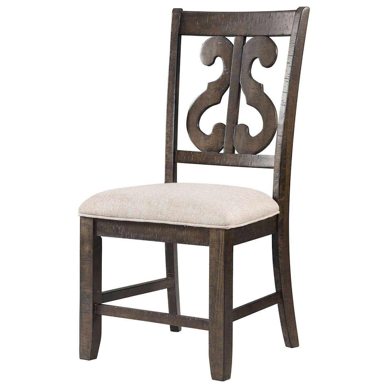 Elements International Stone 7-Piece Dining Table and Chair Set
